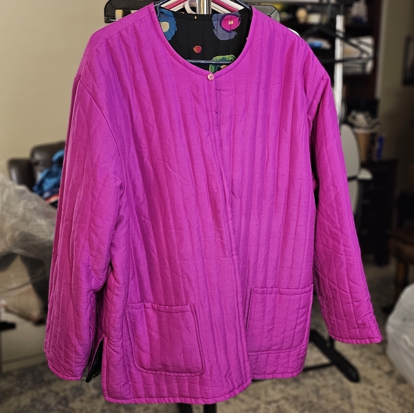 Reversible vintage quilted jacket - Picture 4 of 12